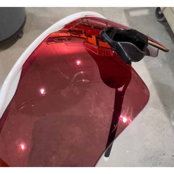 Oakley Youth Radar EV XS Path Sunglasses in White/Prizm Field - Picture 8 of 11